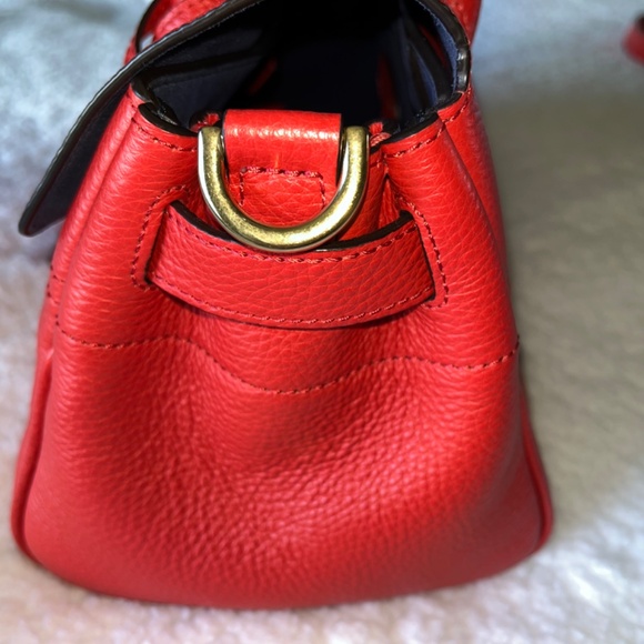 Authentic Mulberry Small Bayswater Red Leather Satchel Handbag - Picture 8 of 16